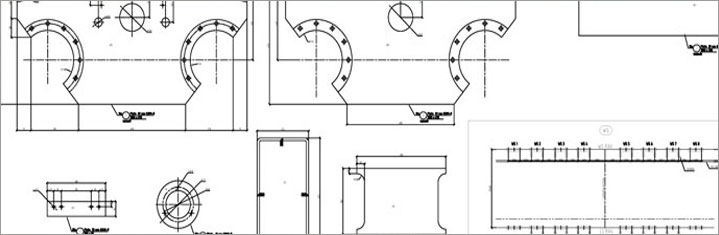 Mechanical Shop Fabrication Drawings, Mark up drawings